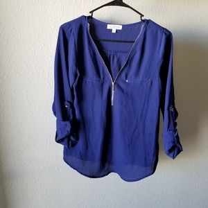 Royal blue blouse